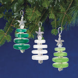 Sea Glass Stacked Christmas Tree Ornaments Kit