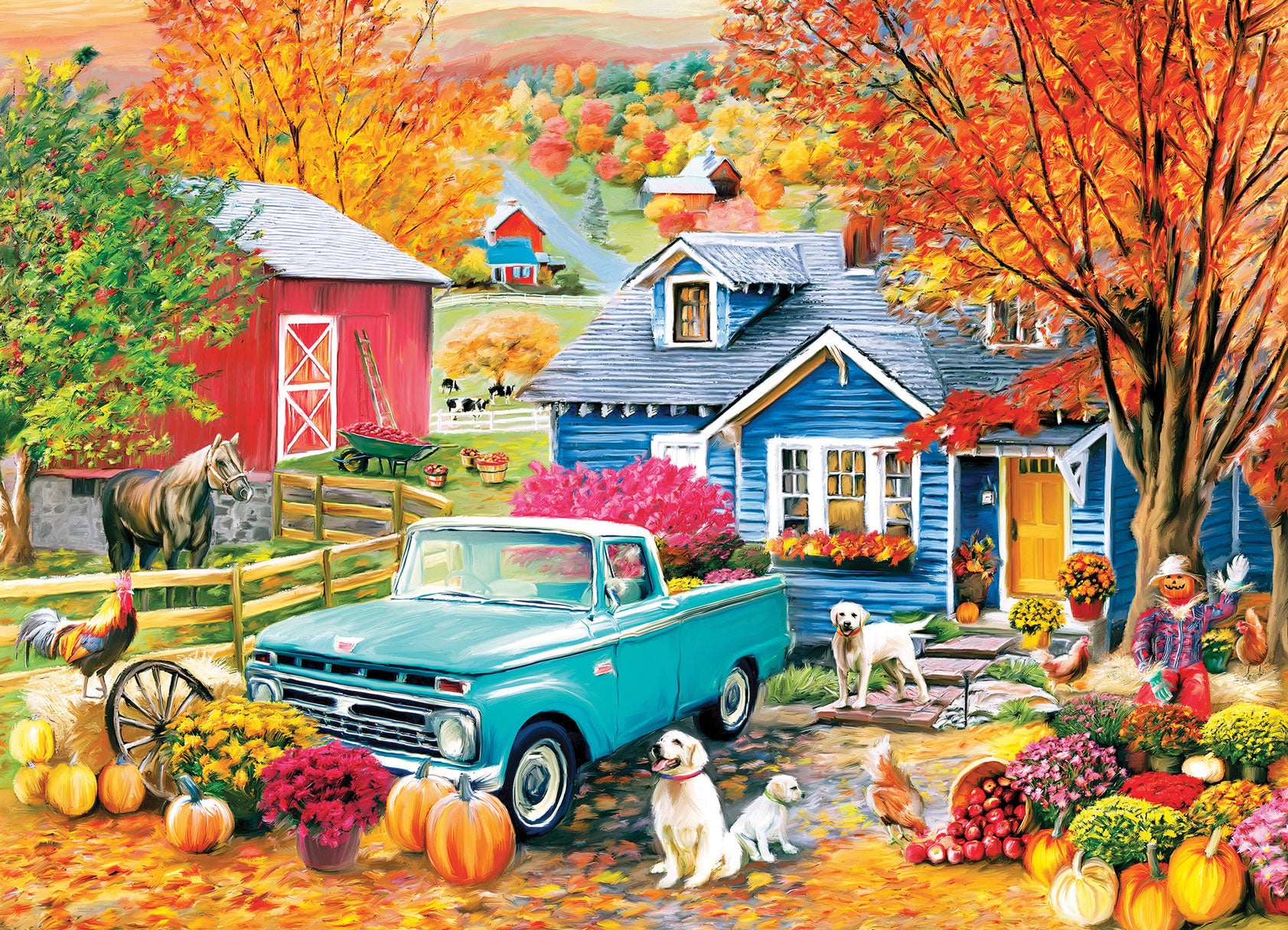 Autumn Hill Cottage Jigsaw Puzzle – Mary Maxim