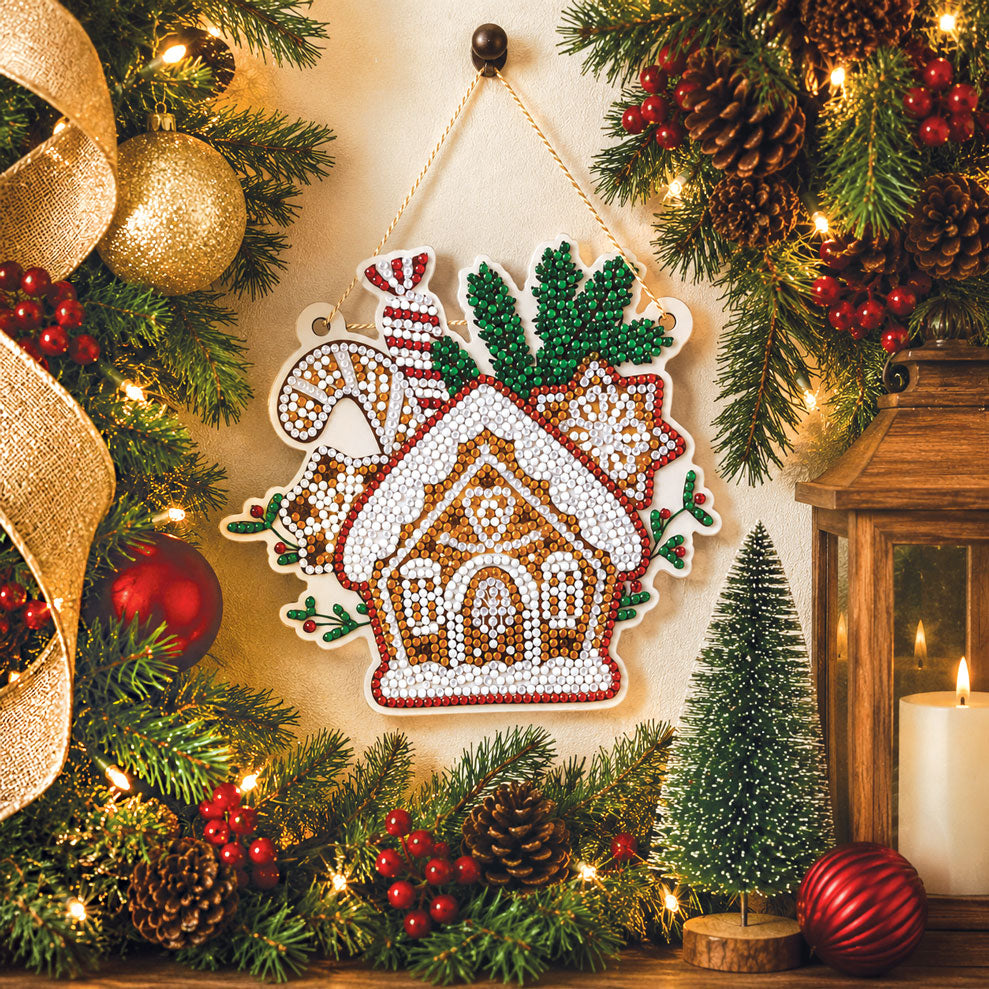 Gingerbread House Wall Plaque Diamond Dotz Kit – Mary Maxim