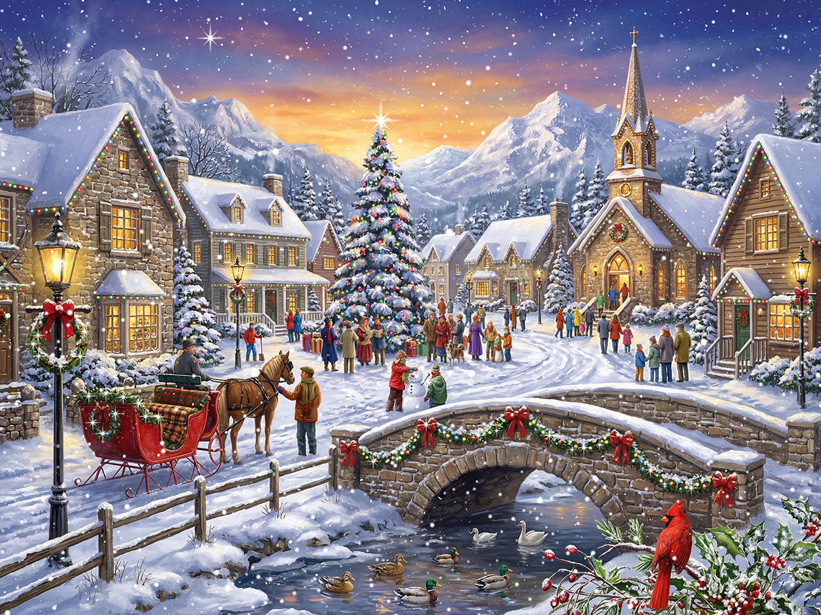Village Christmas Jigsaw Puzzle