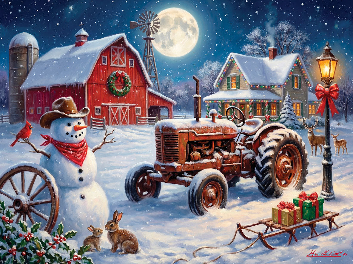 Christmas on the Farm Jigsaw Puzzle