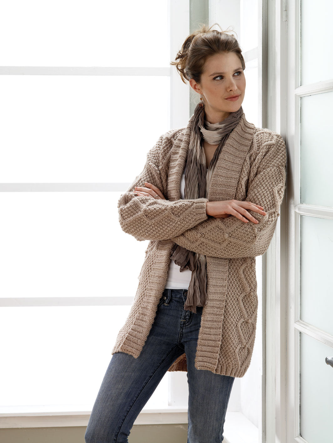 Long Textured Cardigan