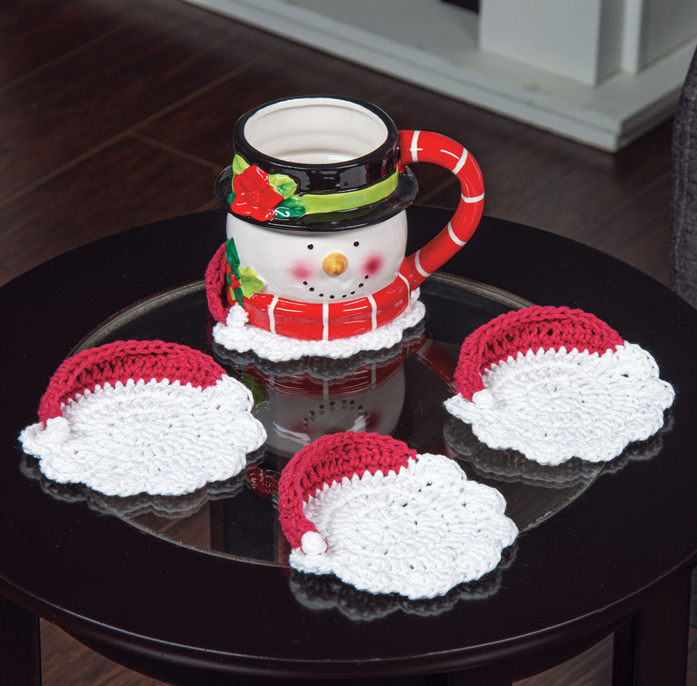 Santa Coasters – Mary Maxim