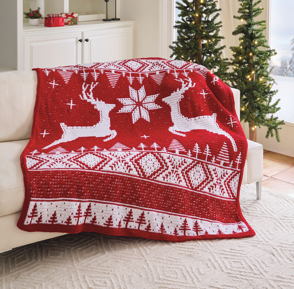 Christmas Joy Mosaic Afghan