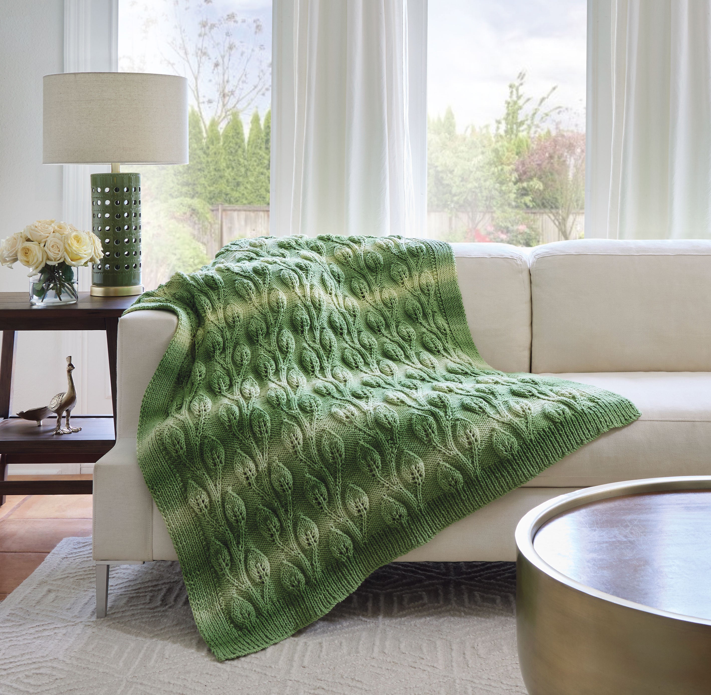 Climbing Vines Knit Afghan – Mary Maxim