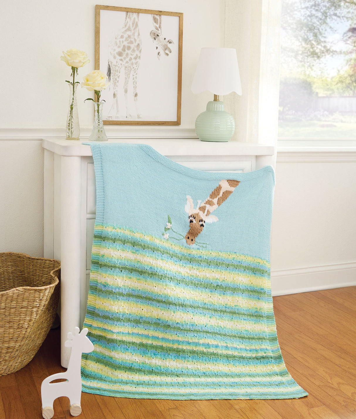 Our Neck of the Woods Knit Baby Blanket