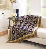 Flower Squares Crochet Blanket