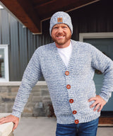 Cobblestone Men's Crochet Cardigan