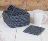Square Home Crochet Coaster Set