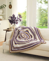 Purple/Topaz Sparkle Mandala Blanket