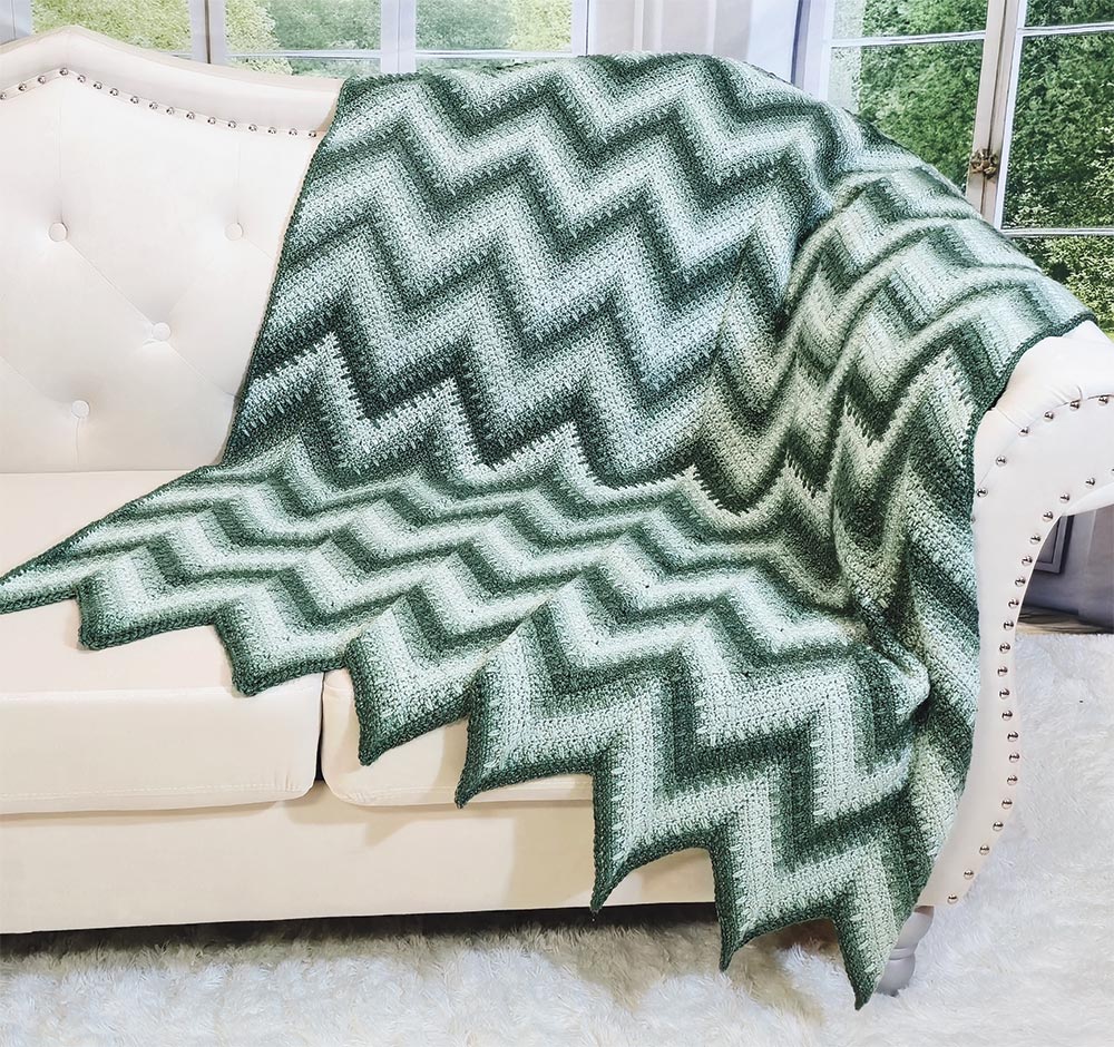 Serenade Heartstrings Afghan – Mary Maxim