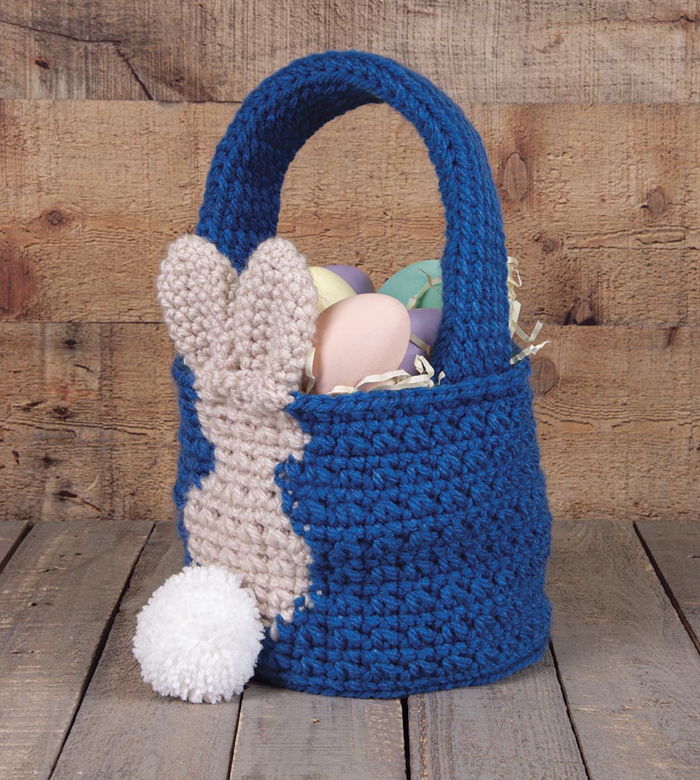 Bunny Hop Crochet Basket