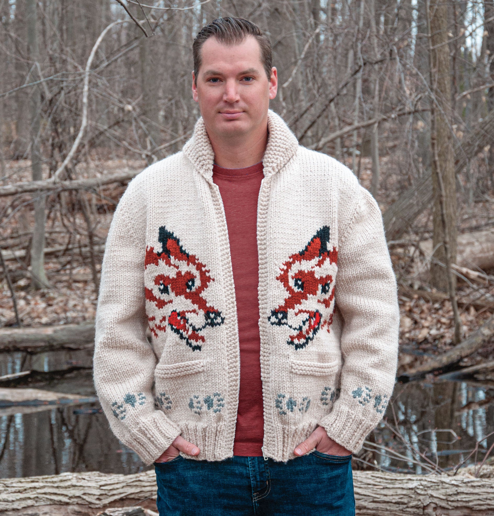 Wolf Cardigan Knit Kit (Project Hail Mary Version) – Mary Maxim