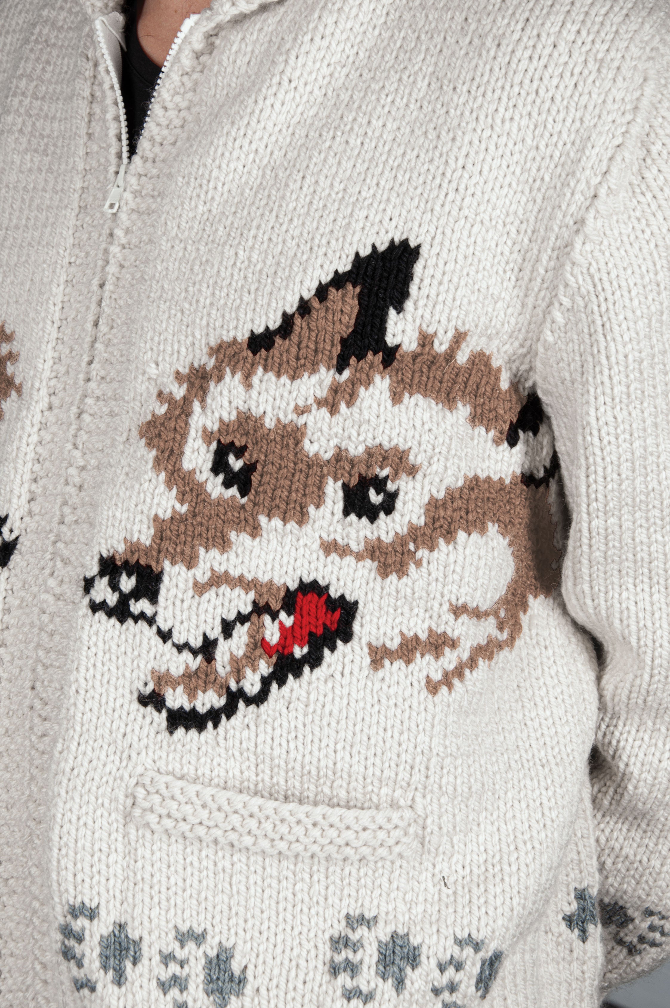 トップス supraw Wolf Mohair Work Cardigan Jacket Wolf Cardigan Knit Kit | Project Hail Mary Fox Sweater – Mary Maxim