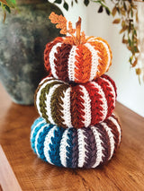 Prism Wheat Stitch Crochet Pumpkins