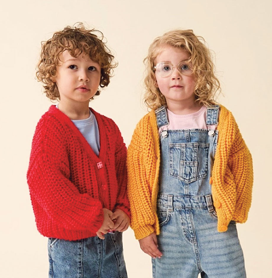 Snuggly Child's Cardigan – Mary Maxim