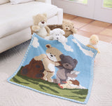 Bear Buddies Crochet Baby Blanket