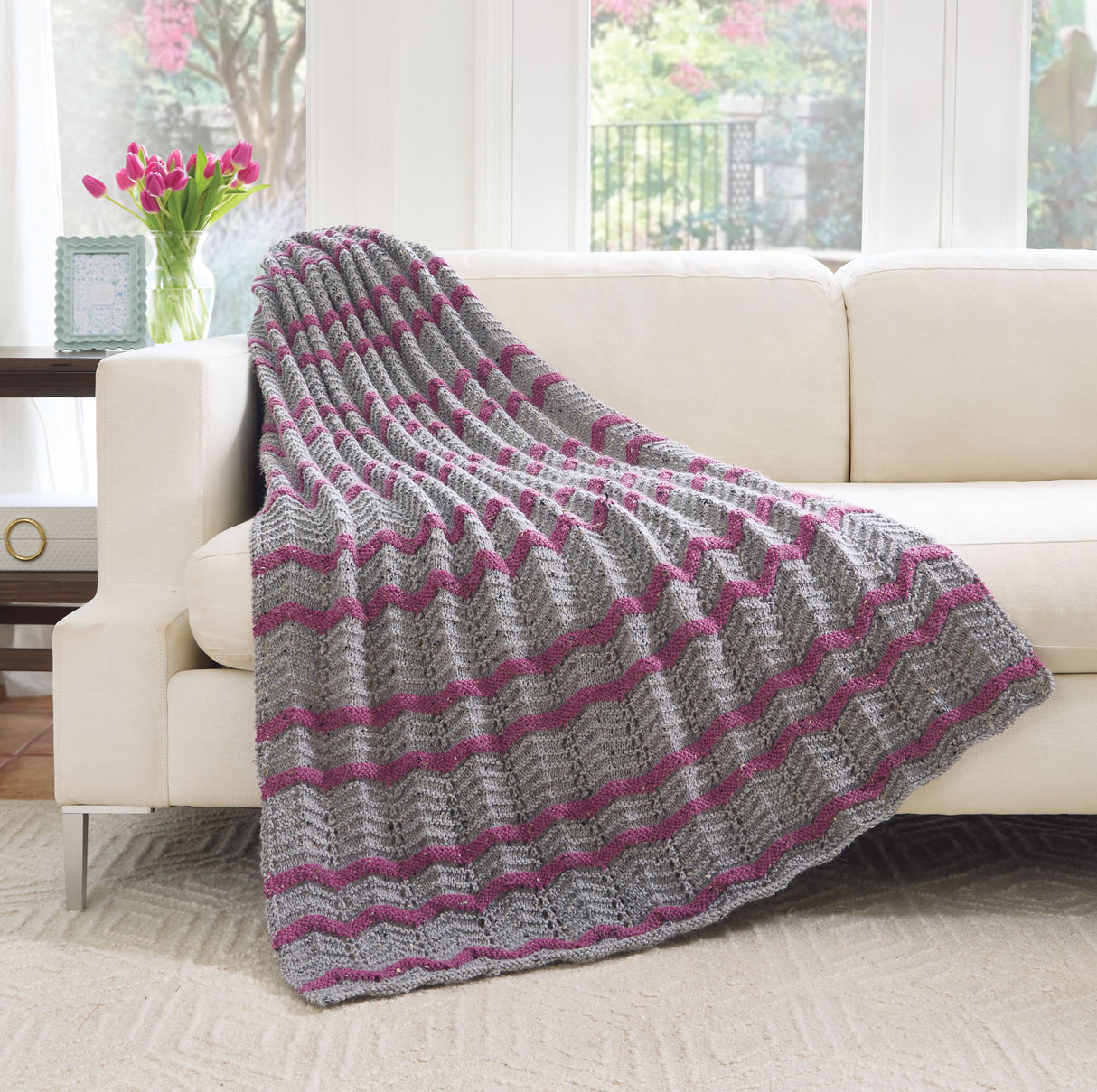 Flip Side Knit Afghan