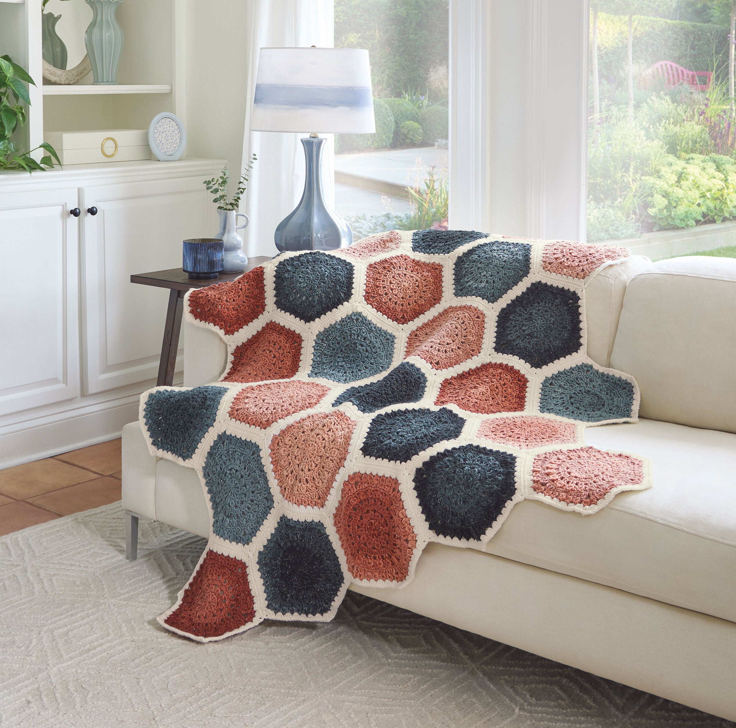 Honeycomb Path Crochet Blanket – Mary Maxim