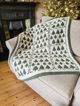 Twinkling Trees Crochet Blanket