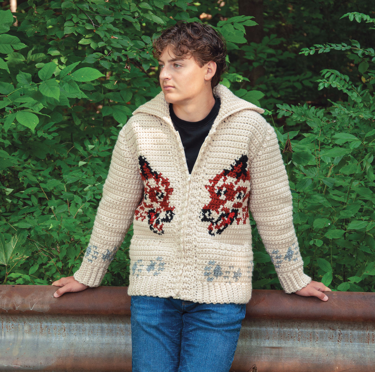 Crochet Wolf Cardigan Kit | Project Hail Mary Fox Sweater