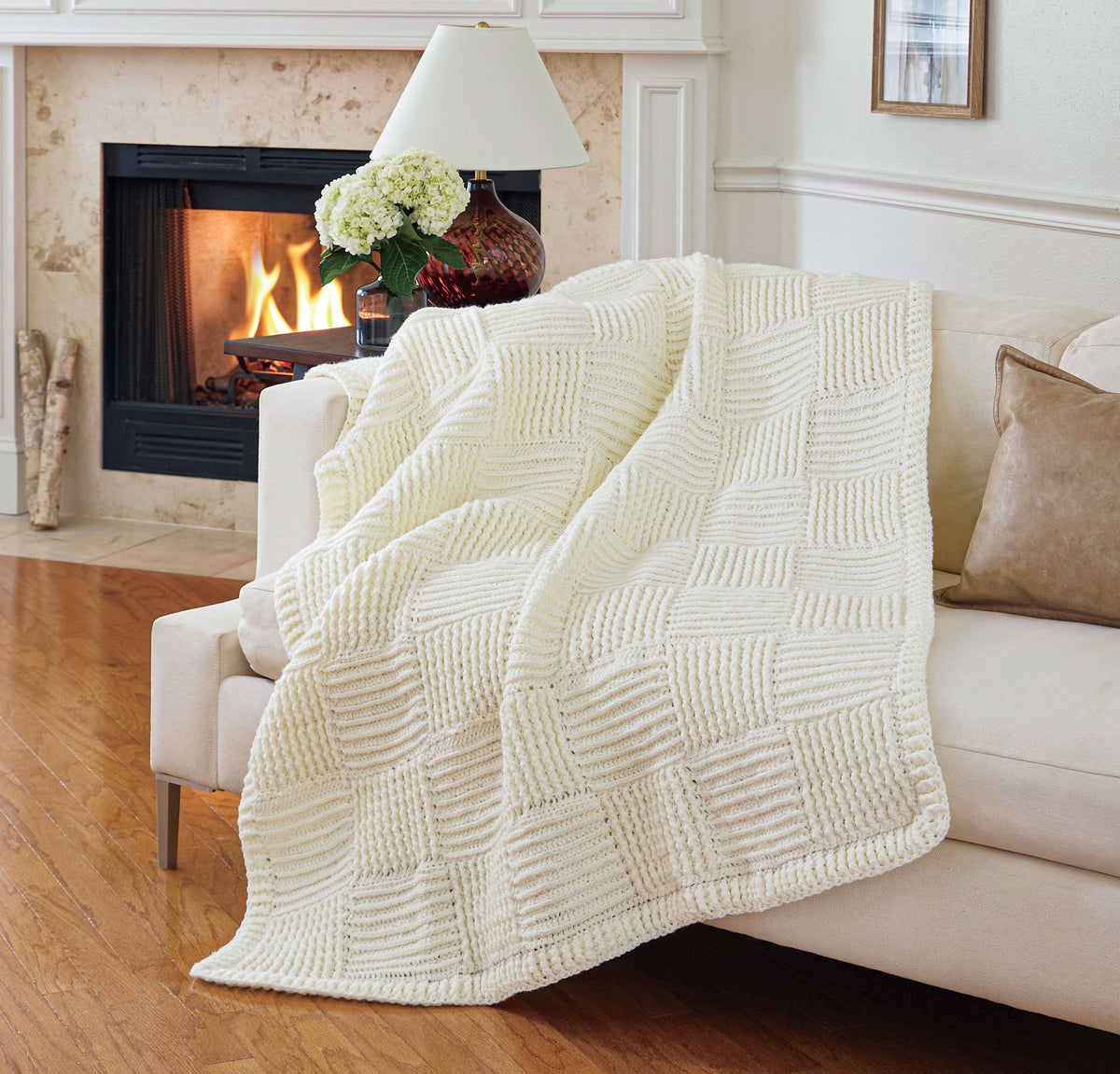 The Gridline Crochet Throw