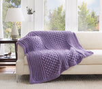 Cabled Trellis Crochet Blanket