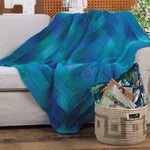 Concentric Calm Knit Blanket