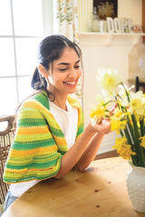 Crescent Eyelet Crochet Shawl