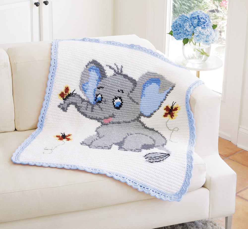 Baby Elephant Blanket Kit – Mary Maxim