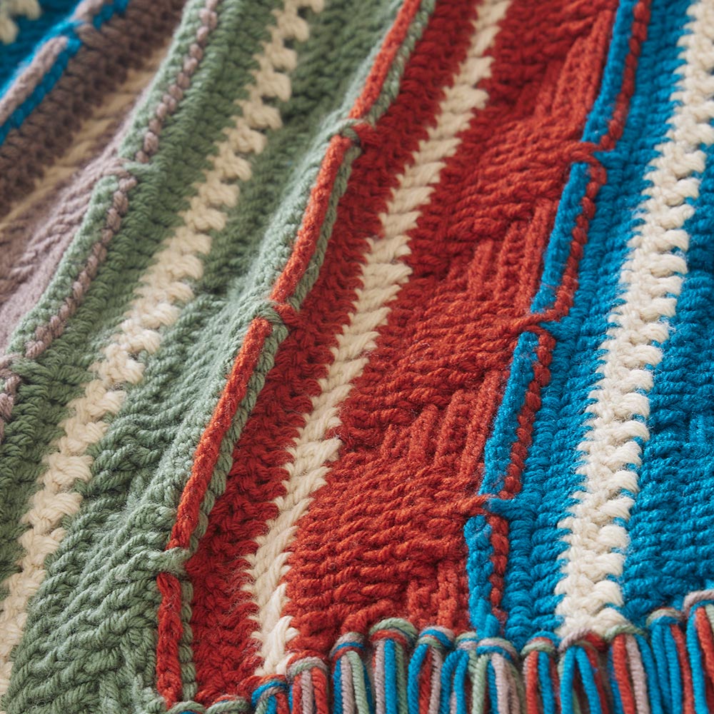 Peaks and Valleys Crochet Blanket