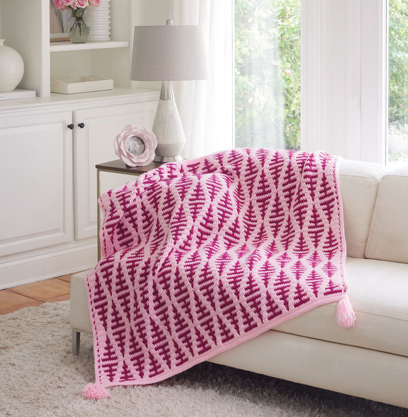 Think Pink Blanket – Mary Maxim