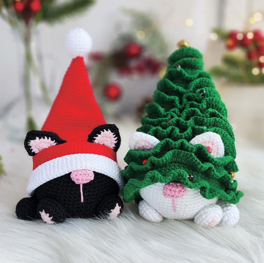 Christmas Cats Crochet Kit Mary Maxim christmas-cats-crochet-kit-mary-maxim