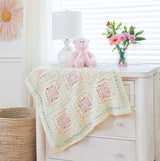 Tiled Flowers Crochet Baby Blanket