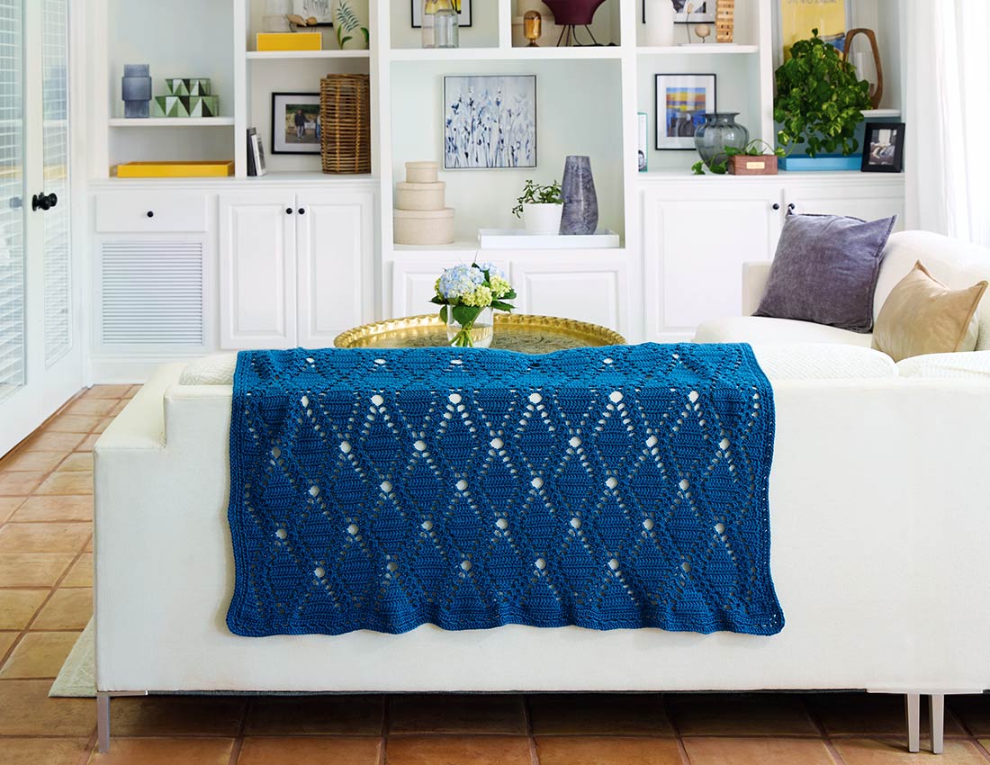Forever Diamonds Throw Pattern – Mary Maxim