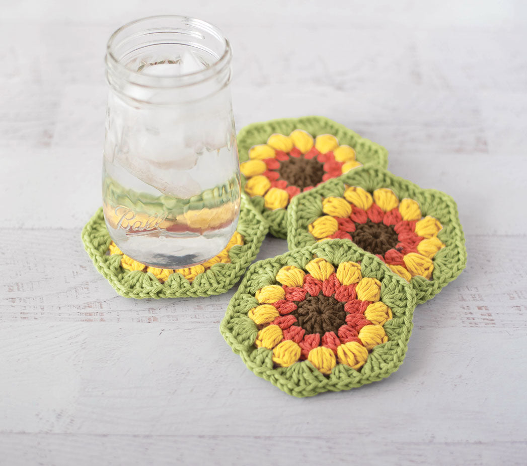 .hackシリーズ コルクコースター マイクロファイバークロス Sunflower Coasters – Mary Maxim