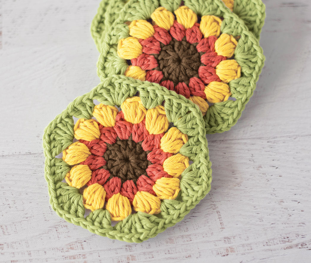 .hackシリーズ コルクコースター マイクロファイバークロス Sunflower Coasters – Mary Maxim