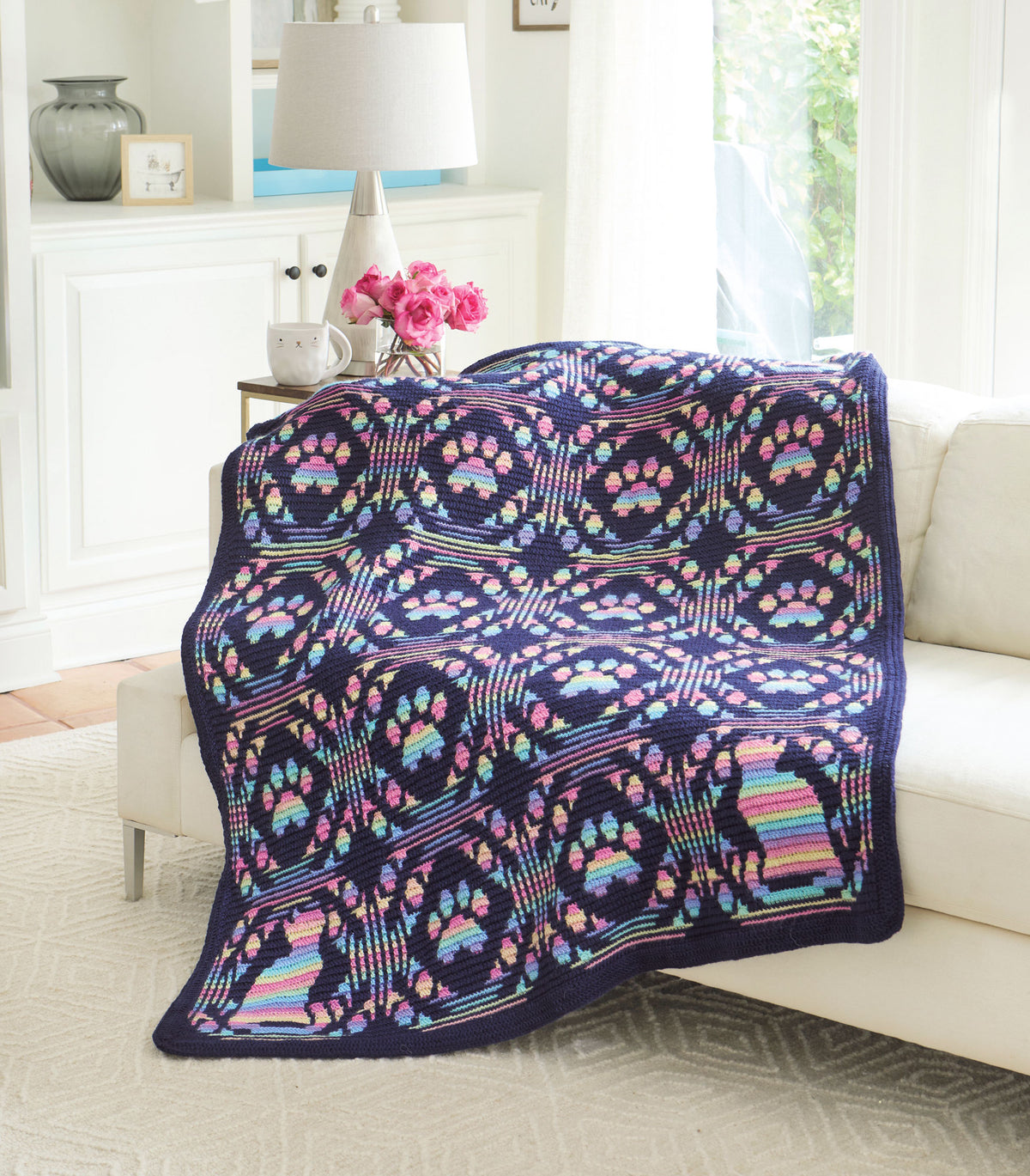 Crochet Afghan Throw Blanket Kits Mary Maxim