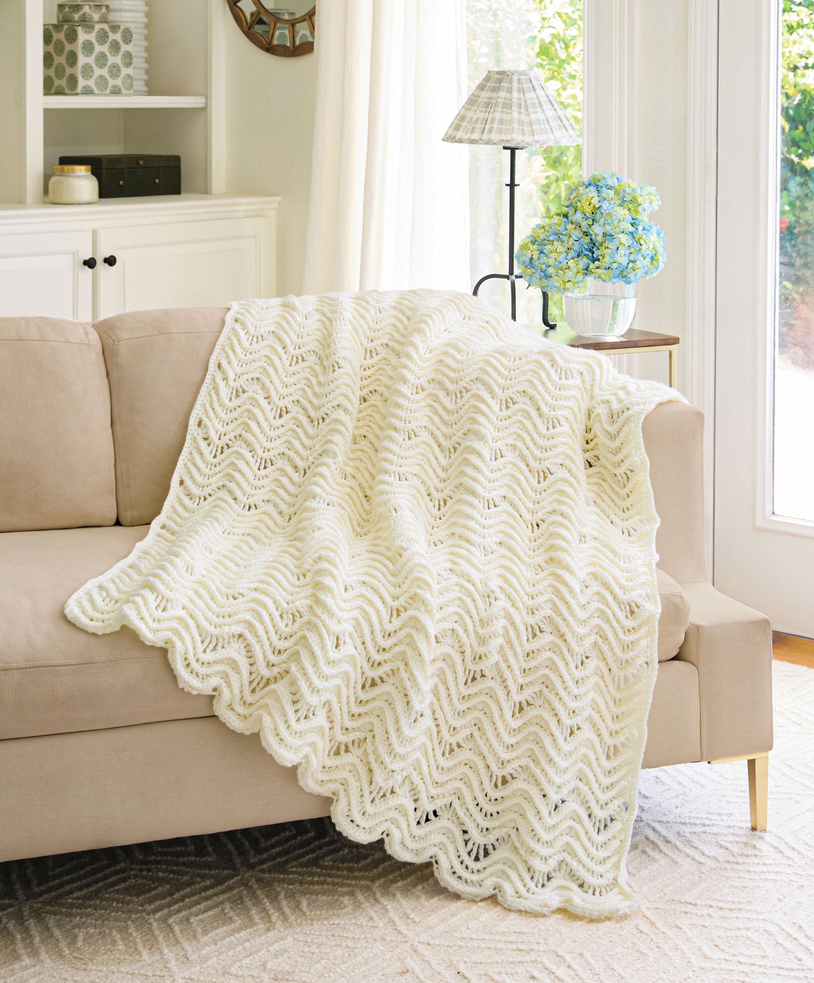 Lace Cascade Throw – Mary Maxim