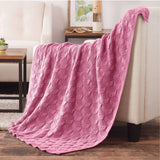 Stacked Textures Knit Blanket