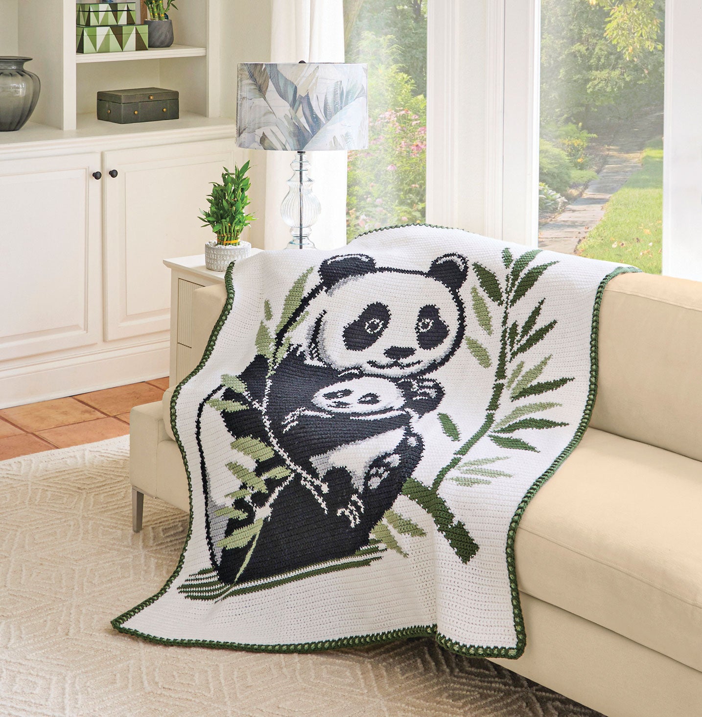 Panda & Baby Blanket – Mary Maxim