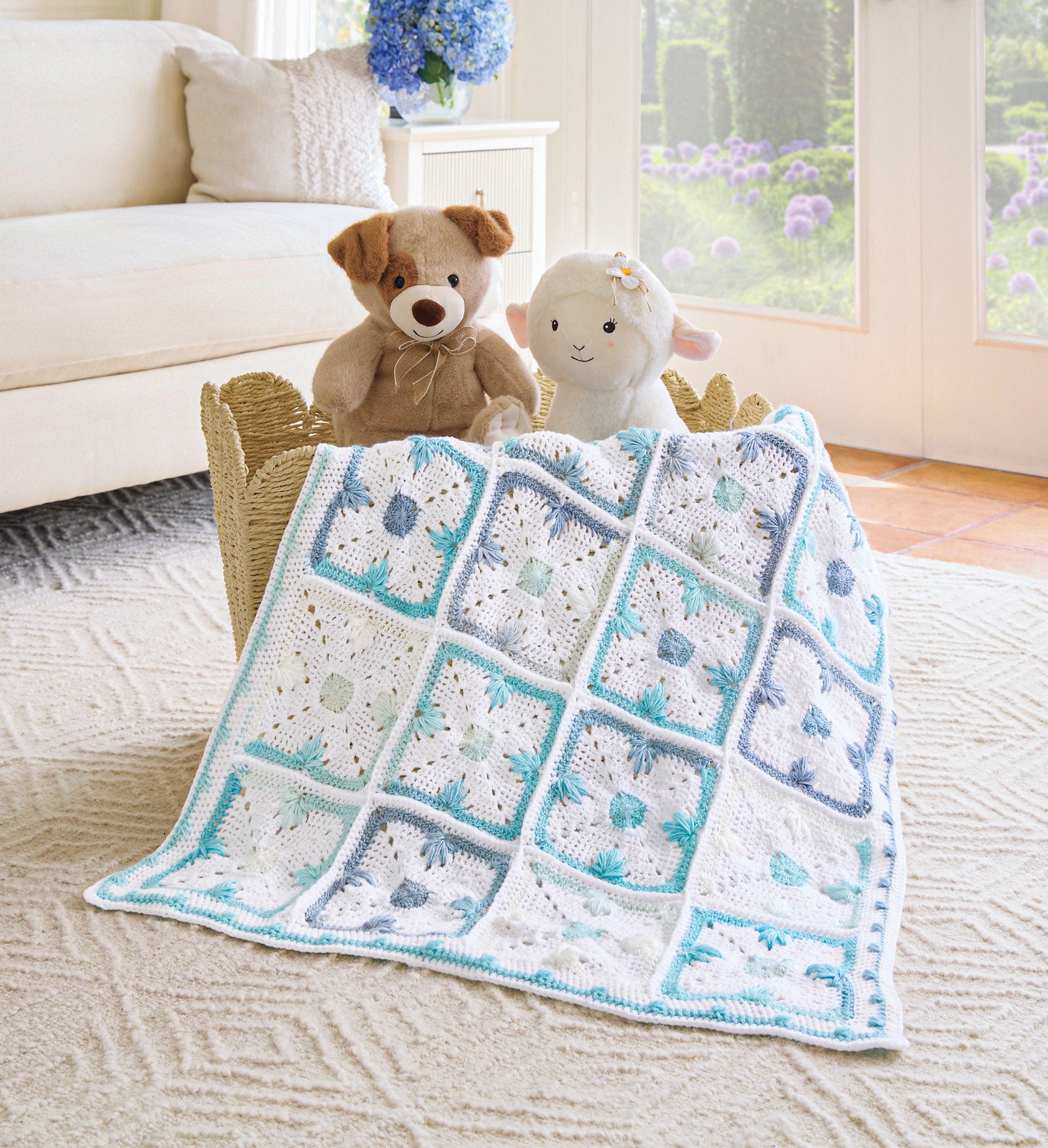 Dreamy Peaks Baby Blanket – Mary Maxim