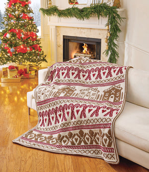Gingerbread Mosaic Blanket