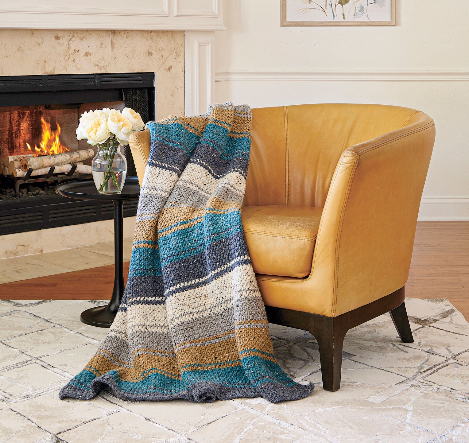 Beanery Accent Throw – Mary Maxim
