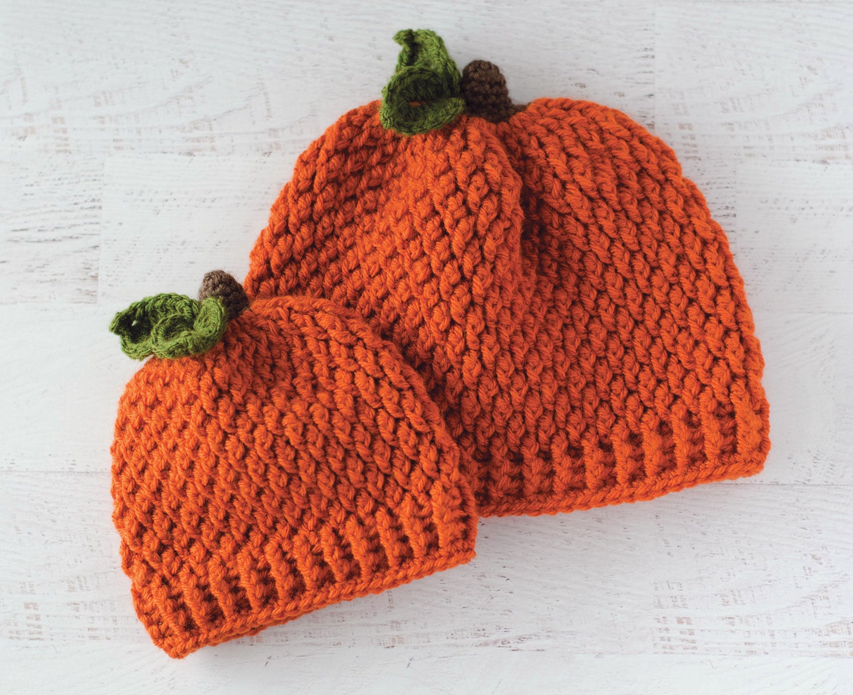 Pumpkin Hats – Mary Maxim