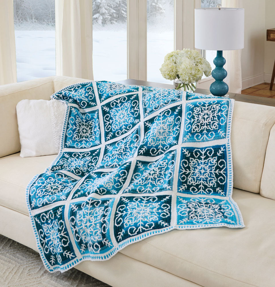Winterfrost Crochet Afghan – Mary Maxim