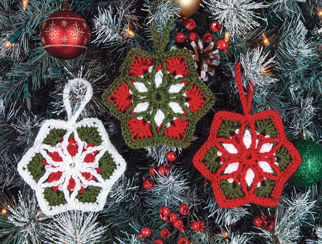 Star Holiday Crochet Ornaments Pattern – Mary Maxim