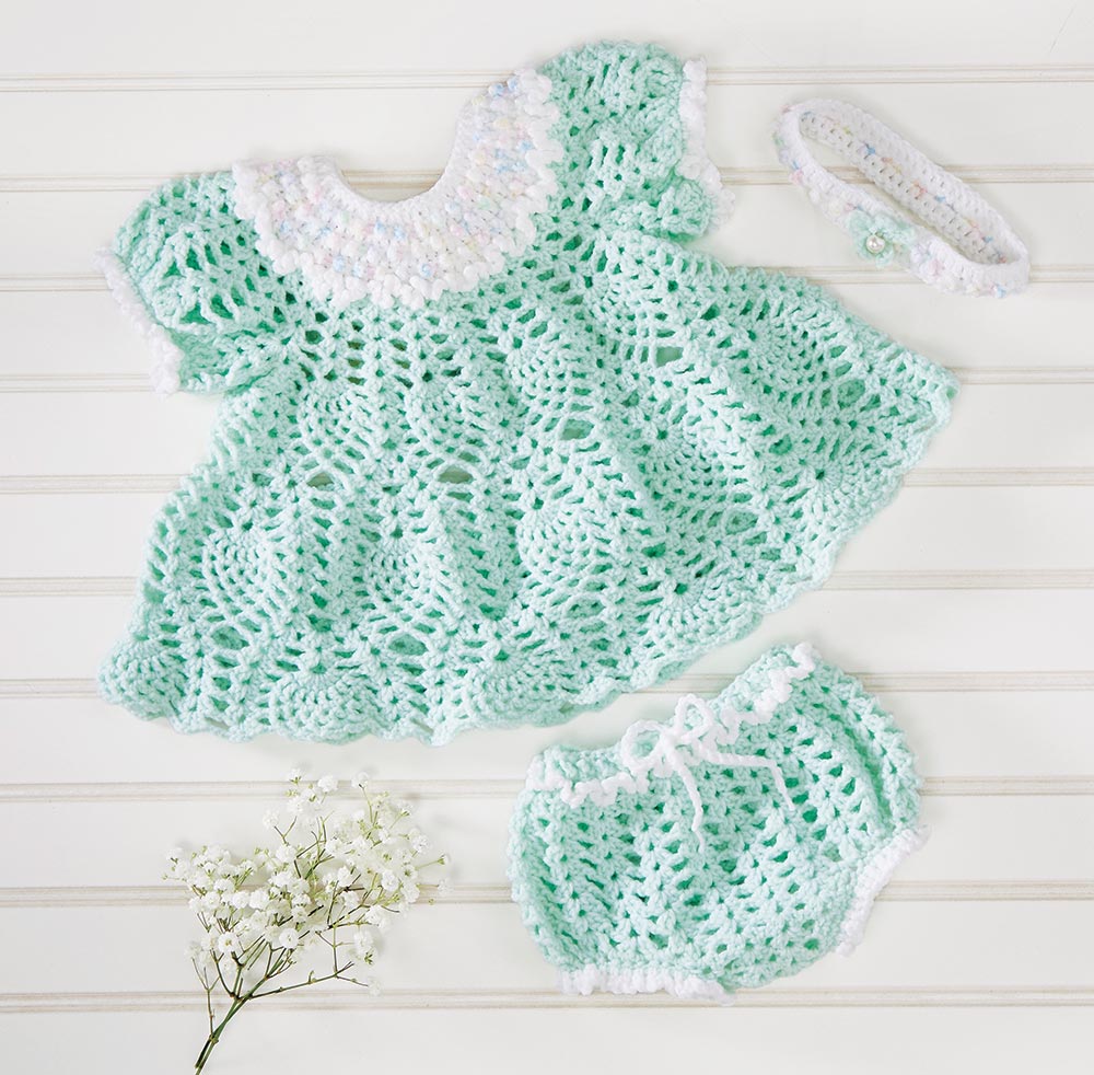 Pineapple Lace Dress and Panties Pattern Pineapple Lace Dress and Panties Pattern