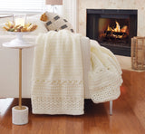 Pebbled Aran Crochet Afghan