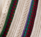 Diamond Lattice Crochet Throw